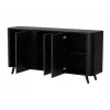 Kumode Cama Meble VOLARE 151 x 39 x 75 cm, melna / San Sebastian