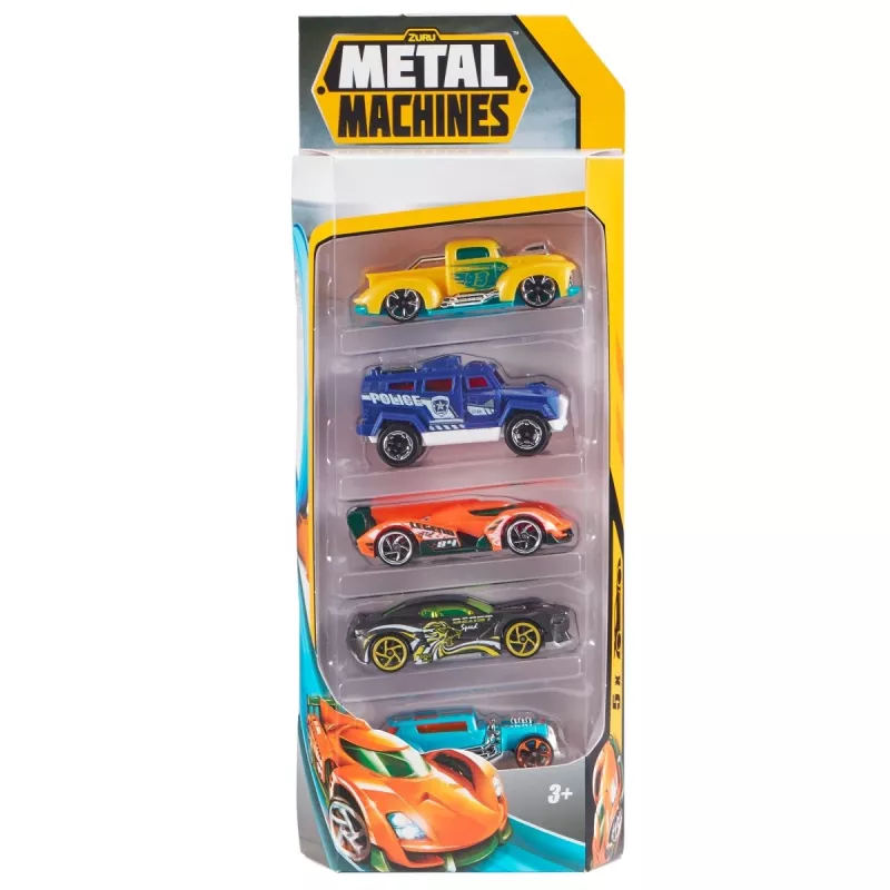 Zuru Metal Machines 5 metāla automašīnu komplekts 1:64, 2. sērija, dažādi modeļi