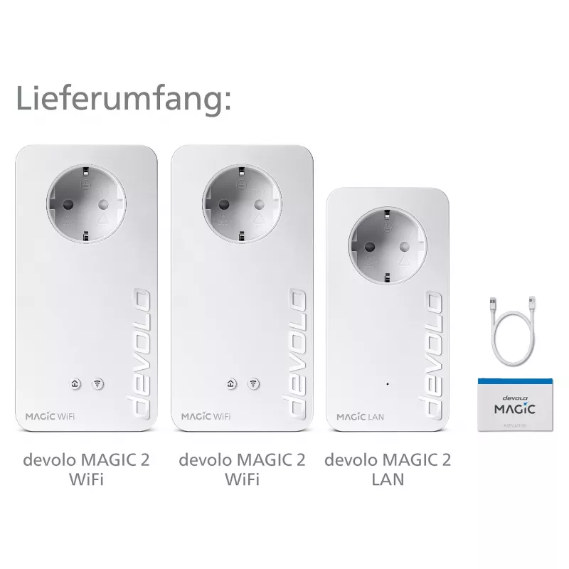 Magic 2 WiFi next Multiroom komplekts, Powerline 3 adapteris