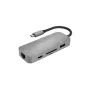 USB centrmezgls Terratec Connect C8 USB 2.0 Type-C pelēks