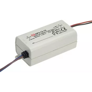 Gaismas piederums MEAN WELL APV-12-24 Balts 90-264V 47-63Hz