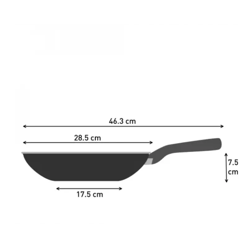 Wok panna Tefal So Light 28 cm — indukcijas, nepiedegoša, viegla