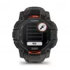 Garmin Instinct 3 Solar GPS viedpulkstenis 1,3 collu MIP 176x176 skārienekrāns melnā krāsā