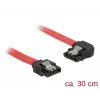 SATA kabelis DeLOCK 83963 0,3 m SATA 7-pin melns sarkans