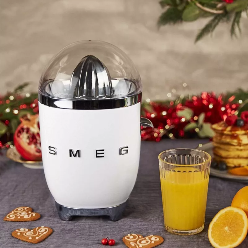 Elektriskā citrusaugļu prese Smeg CJF11WHEU 70 W balta nerūsējošais tērauds