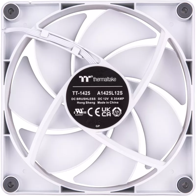 Thermaltake CT120 120 mm korpusa ventilatori, balti, 2 gab. iepakojumā