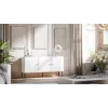 3D kumode PALAZZO BIS 151x40x75 balts matēts