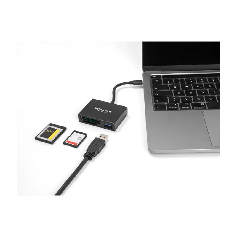 DeLOCK USB-C karšu lasītājs XQD un SD atmiņas kartēm USB 5 Gbps