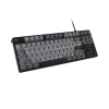 NATEC Fury Gaming Keyboard Kanabo K2 US balti izgaismota mehāniskā melni pelēka