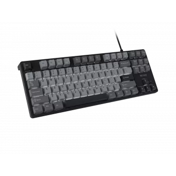 NATEC Fury Gaming Keyboard Kanabo K2 US balti izgaismota mehāniskā melni pelēka