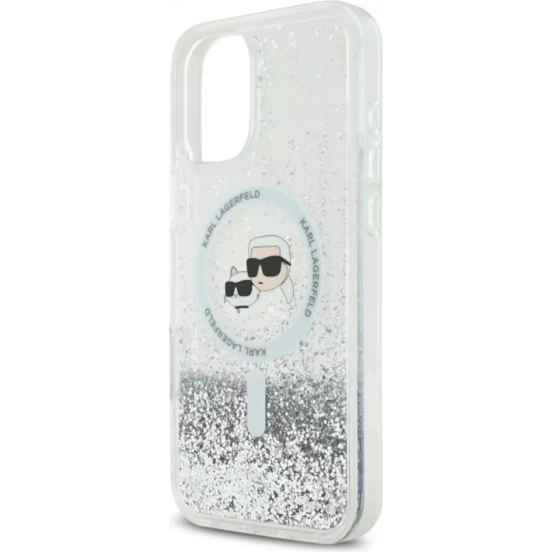 Karl Lagerfeld | KLHMP16MLGKCSGH | Aizmugurējais vāciņš | iPhone 16 Plus | Apple | TPU/PC | Caurspīdīgs