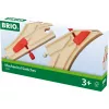 BRIO 33344 Sliežu ceļa pārslēdzējs, sarkans, 2 gab.