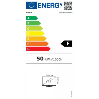 Dahua Technology DHI-LM43-F400 datoru monitors 109,2 cm (43 collas) 3840 x 2160 pikseļi 4K Ultra HD LED melns