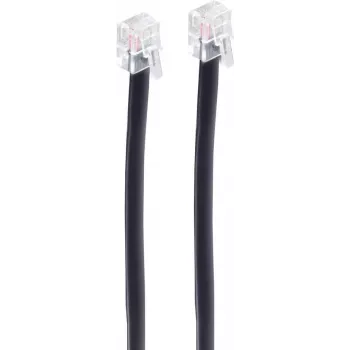 telefona kabelis ShiverPeaks BS70086-6/6 6 m melns