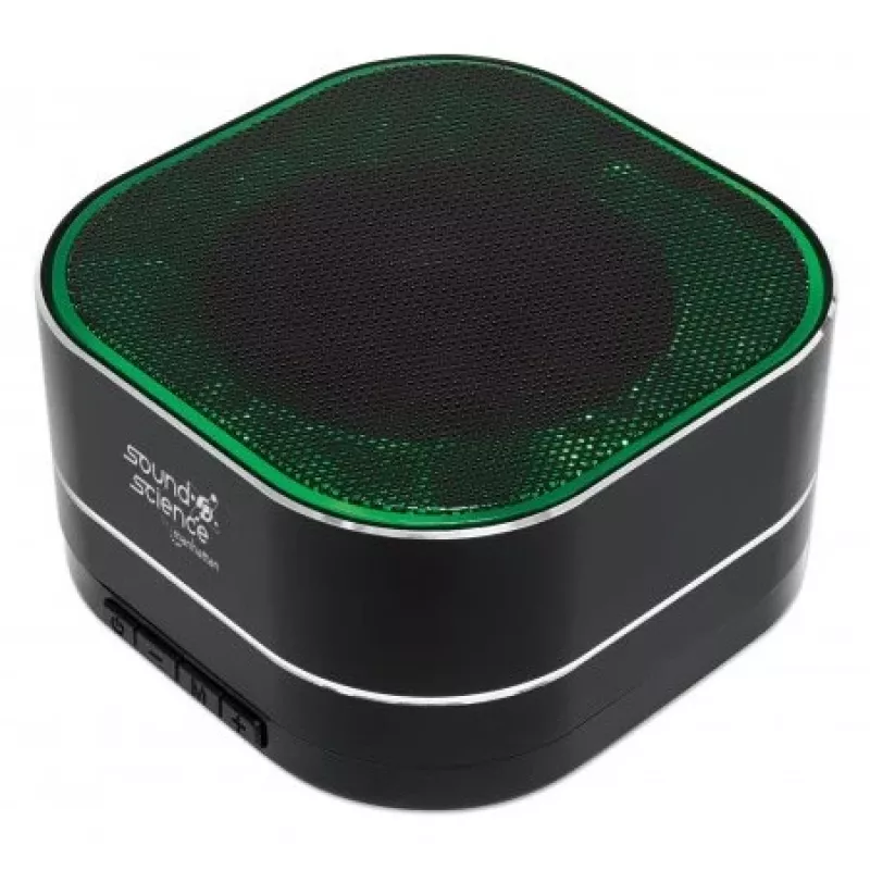 Portable Speaker Manhattan Metallic, Melns