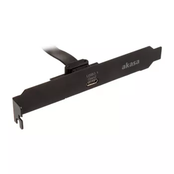 USB kabelis Akasa AK-CBUB37-50BK 0.5m USB 3.2 Gen 2 melns
