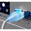 Ubiquiti UACC-Cable-Patch-EL-0.15M-W tīkla kabelis, caurspīdīgs, balts, Cat6