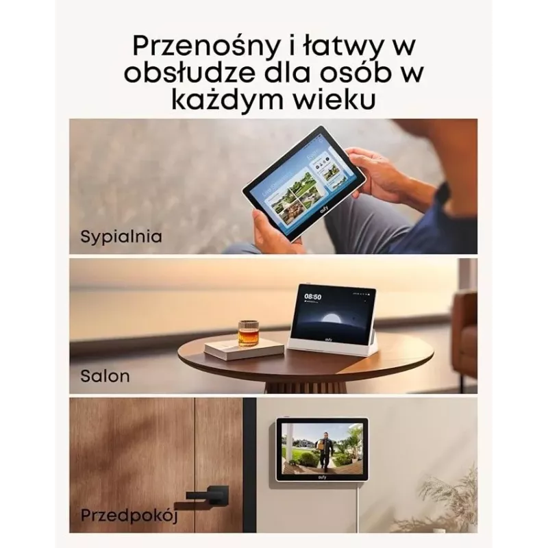 Mājas drošības asistents Anker Eufy T87A03W1 viedierīce melnā/baltā krāsā