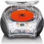 Portatīvs radio CD atskaņotājs Lenco SCD-24TR — FM, 4 W izejas jauda, LCD, teleskopiskā antena, maiņstrāva/līdzstrāva, 6×C baterijas