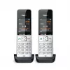 Gigaset COMFORT 500HX duo Analog/DECT telefons ar zvanītāja ID, melns, sudrabs