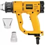 Karstā gaisa pistole DeWalt D26411 — 1800 W, pistoles rokturis, maks. 600°C, 450 l/min gaisa plūsma, dzeltena
