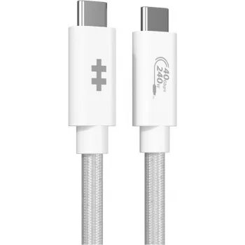 USB kabelis HYPER HyperDrive Next USB4 Gen 3x2 1,2 m Balts