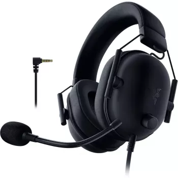 Vadu spēļu austiņas Razer MelnsShark V2 X — binaurālas, 3,5 mm, 32 Ω, 12–28000 Hz, mikrofons ar izliekamu strēli -42 dB, 270 g