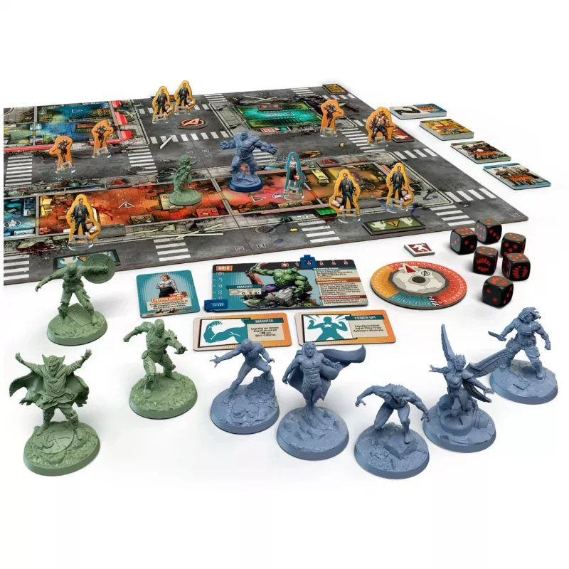 Galda spēle Asmodee Marvel Zombies Heroes' Resistance — kooperatīva miniatūru spēle Zombicide crossover