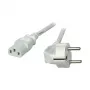 EFB-Elektronik strāvas vads ar iezemētu spraudni 90° - C13 180°, pelēks, 3,0 m, 3 x 1,00 mm² Ražotājs: EFB Elektronik (EK501.3V2)