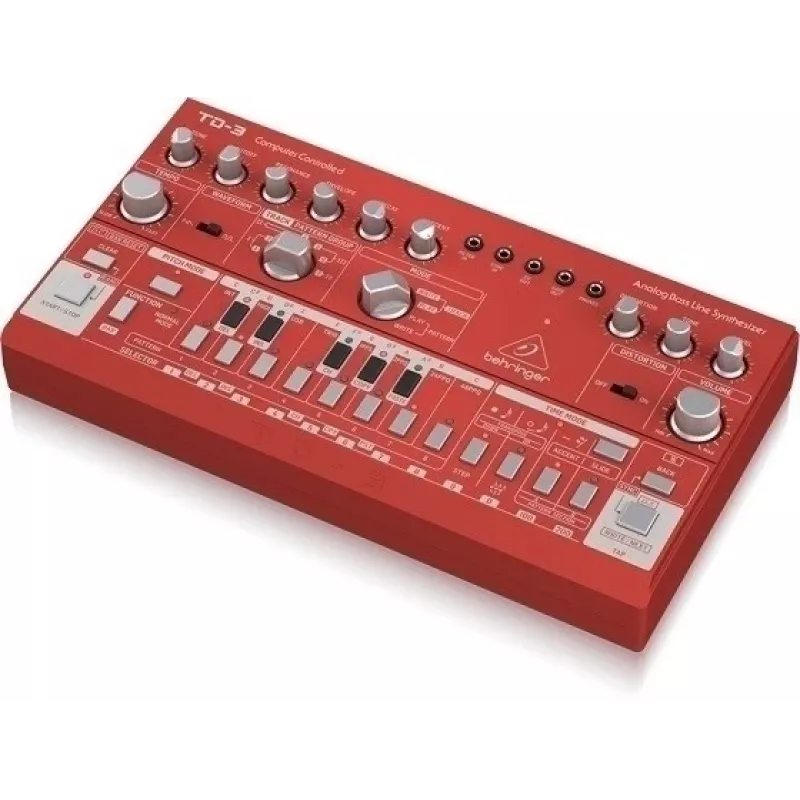 Analogais sintezators Behringer TD-3-RD sarkans 9V DC