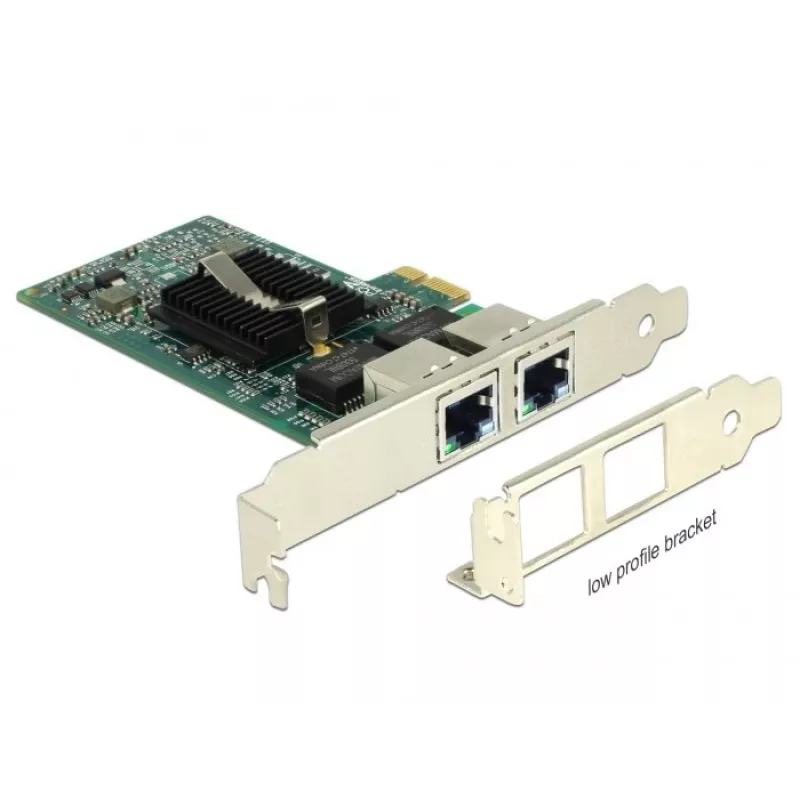 Delock PCIe karte 2x Gigabit LAN tīkla adapteris