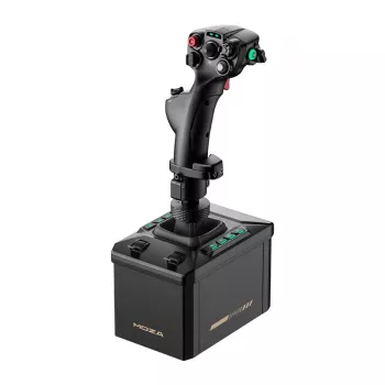 Lidojuma statīva komplekts MOZA AB6 Flight Simulator — melna ABS, alumīnija un oglekļa šķiedras konstrukcija, maiņstrāvas barošana 110–220 V, maksimālā jauda 72 W