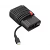 Barošanas adapteris Lenovo GX20Z46255 klēpjdatoriem, iekštelpām/ārtelpām 100–240 V, 1,8 m kabelis, USB‑C, melns