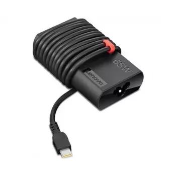 Barošanas adapteris Lenovo GX20Z46255 klēpjdatoriem, iekštelpām/ārtelpām 100–240 V, 1,8 m kabelis, USB‑C, melns