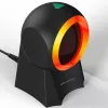 Vadu galda svītrkodu skeneris QOLTEC 50857 — 1D/2D, USB, ABS korpuss, melns, 1,75 m kabelis