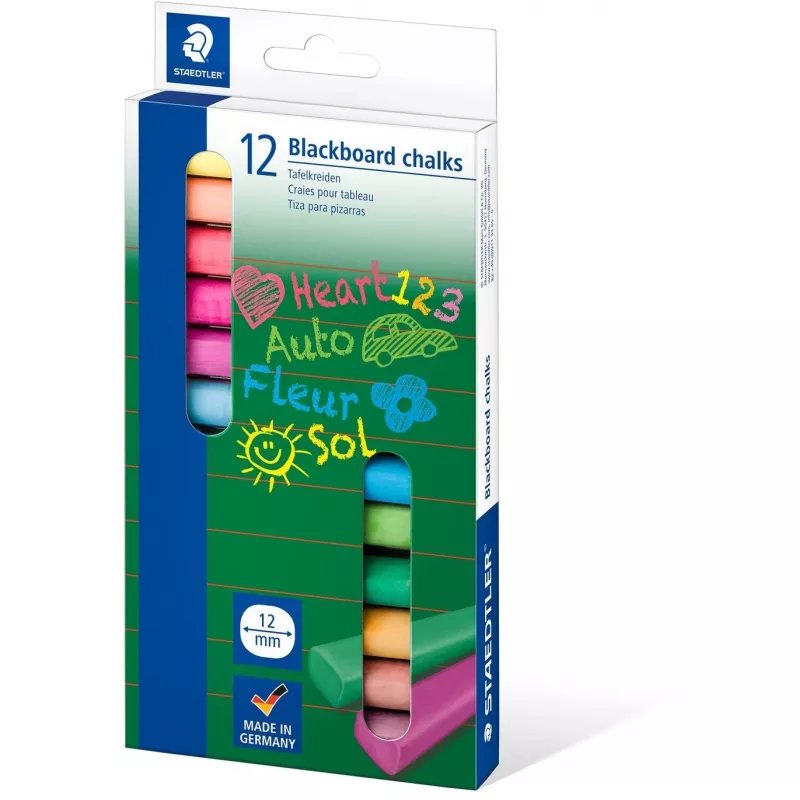 Rakstāmkrīts Staedtler 2360 Daudzkrāsu 12 gab.