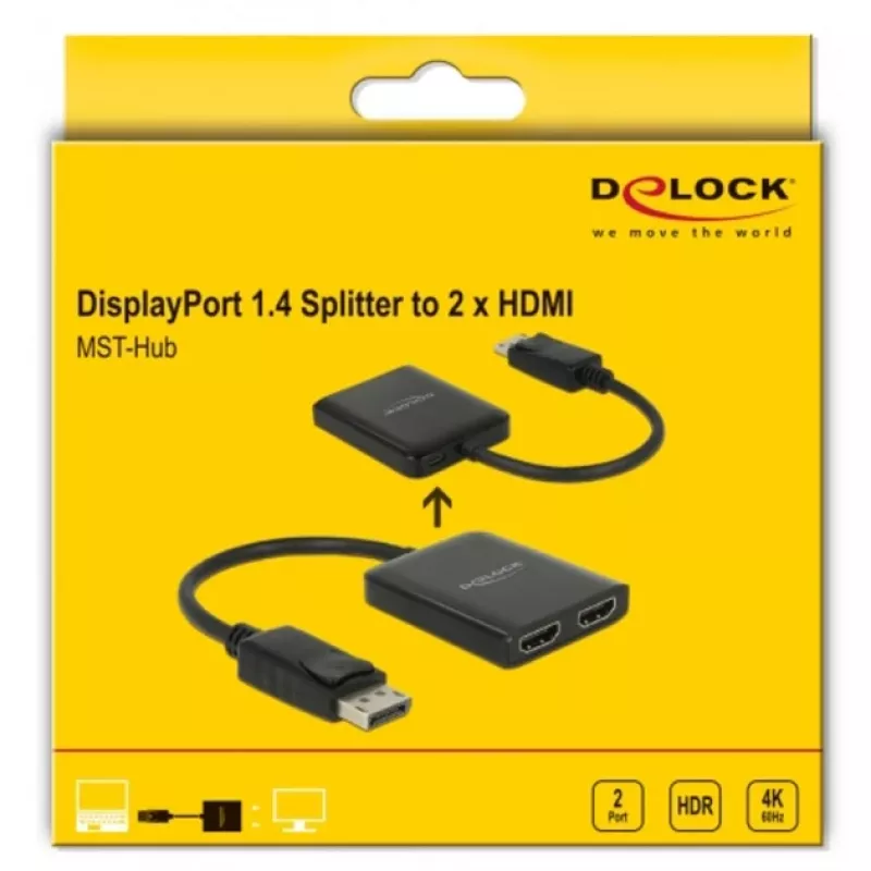 Video Splitter DeLOCK 87769 DisplayPort uz 2x HDMI