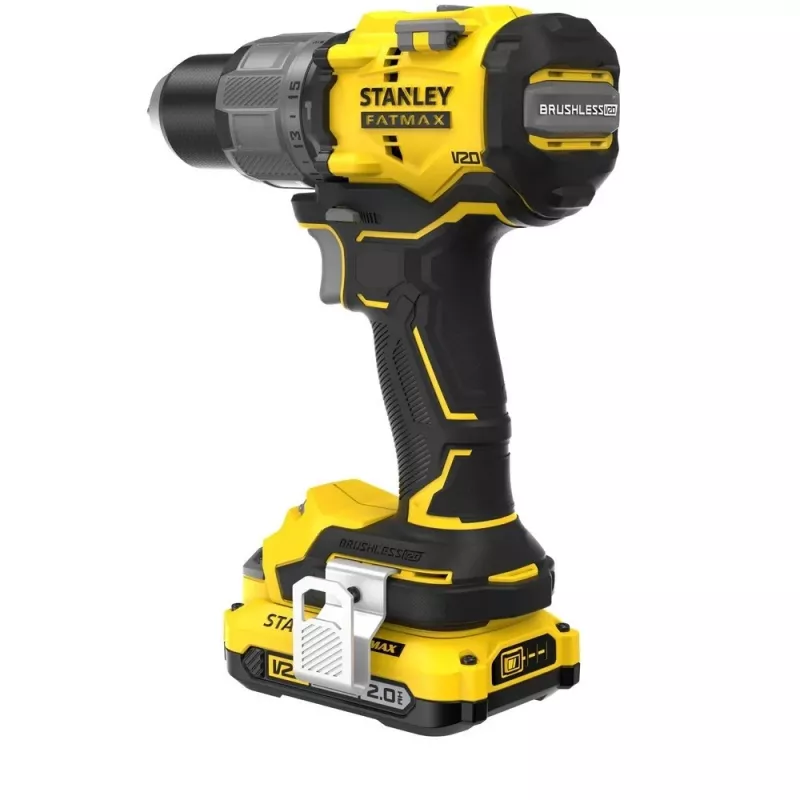 Bezvada urbjmašīna-skrūvgriezis STANLEY FatMax V20 SFMCD726D2K 18V, 2x 2Ah Li-Ion, 80 Nm, 2 ātrumu, LED