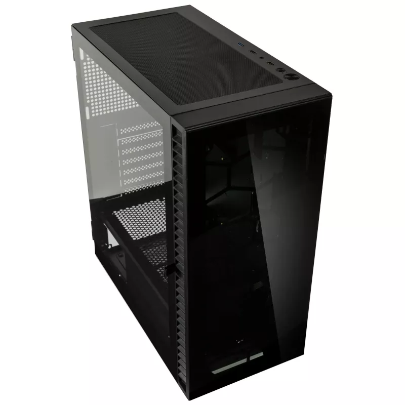 Datorkorpuss Kolink Observatory HF Glass Core Midi-Tower - melns