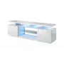 RTV skapis EVA 180x40x56 balts/balts glancēts