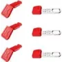 KNIPEX KN 00 63 06 TCR - 3 gabali katrā ColorClip sarkans+ TetheredTool klipsis (00 63 06 TCR)