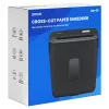 Papīra smalcinātājs SAVIO ND-01, šķērsgriezuma 4 x 32 mm, 11 L tvertne, 230 W, melns, 72 dB