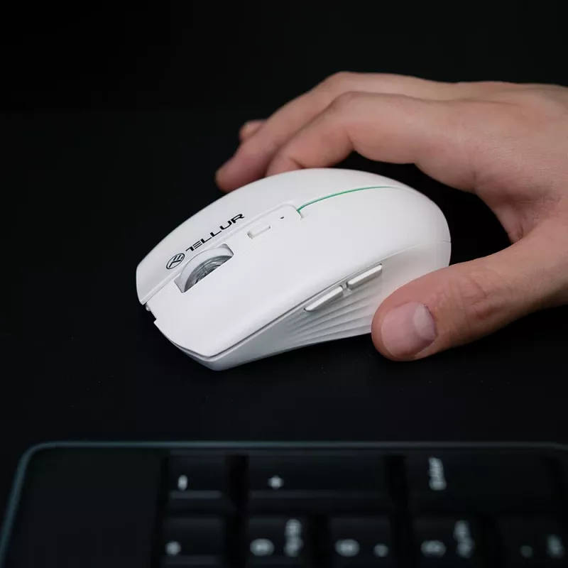 Tellur Silent Click Wireless pele Balts