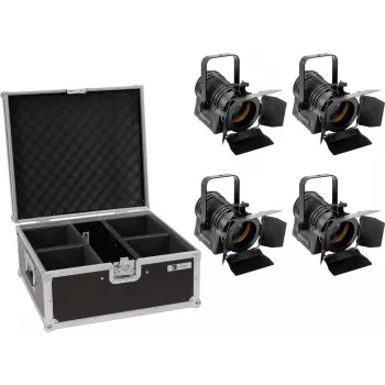 EUROLITE Theater Spot AKKU THA-20PC TRC 4x ar baterijām darbināms — Pārnēsājams LED prožektors ar bateriju