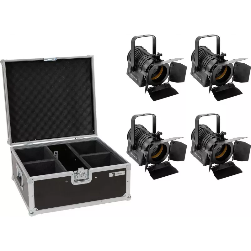 EUROLITE Theater Spot AKKU THA-20PC TRC 4x ar baterijām darbināms — Pārnēsājams LED prožektors ar bateriju