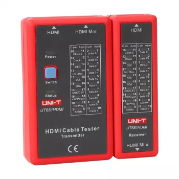 HDMI kabeļu testeris No name UT681HDMI — HDMI nepārtrauktības un vadu shēmas pārbaude