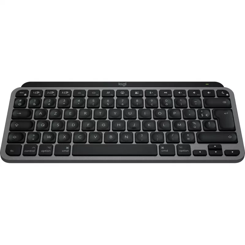 Logitech Master Series MX Keys Mini for Mac - tastatūra - kompakta - aizmugurējais apgaismojums - bezvadu - Bluetooth LE - AZERTY - franču - Space-pelēka (920-012646)