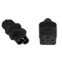 Microconnect PE613AD strāvas adapteris C6 C13 Melns