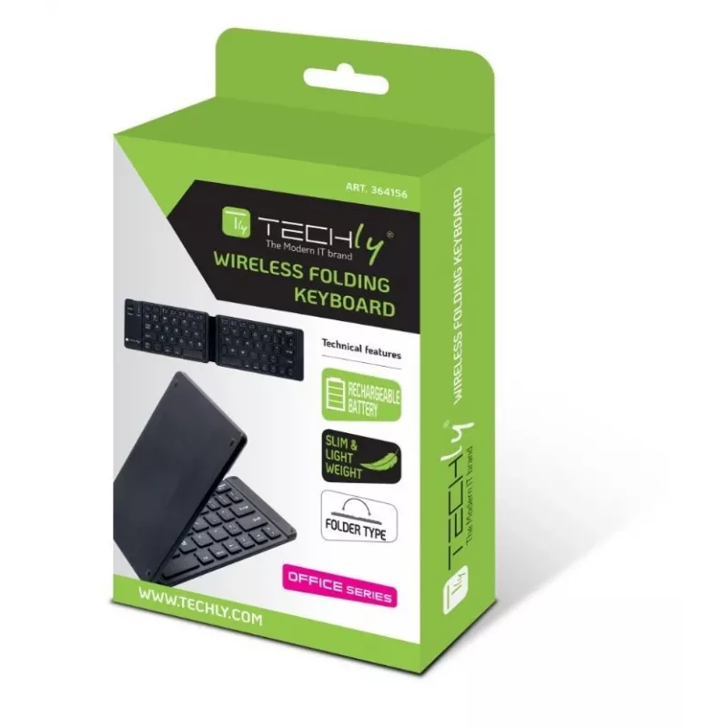 Bluetooth 3.0 salokāma bezvadu tastatūra