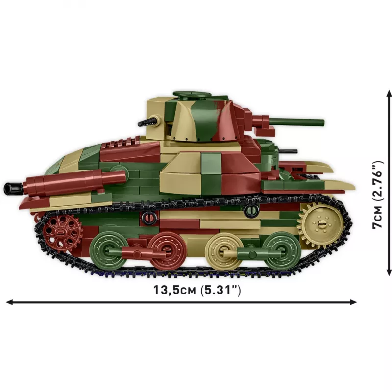 Cobi Historical Collection WWII Tips 95 Ha-Go Tank, Multi